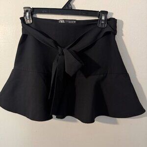Zara High Waisted Belted Skort